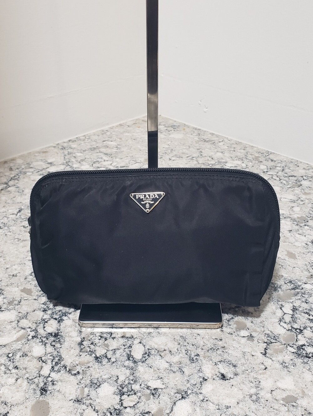 Prada Black Nylon Cossmetic Pouch